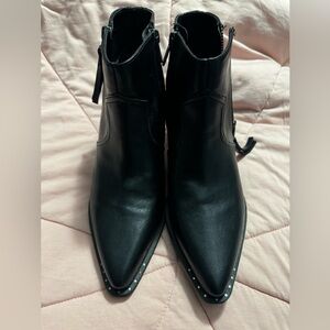 Circus by Sam Edelman Black Studded Ankle Boots